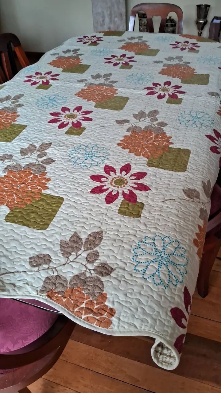 Colcha em matelasse dupla face- cama de casal - Foto 3