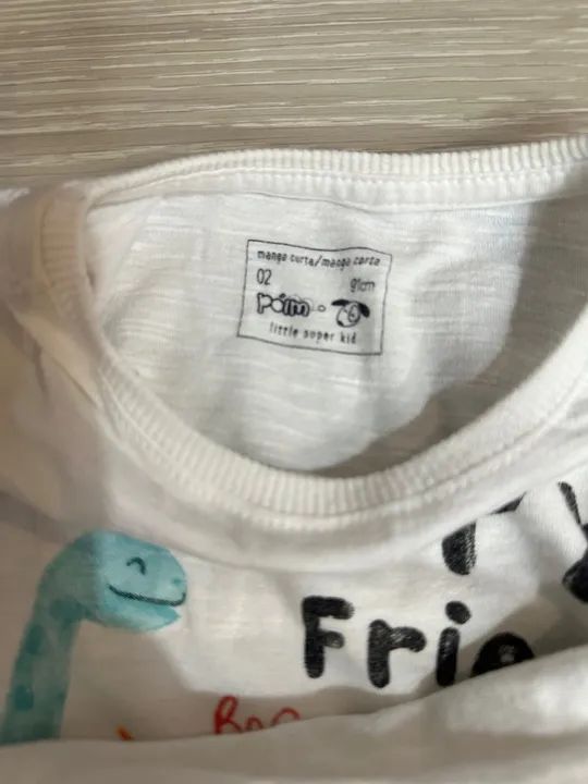 Conjunto de roupa infantil - Camiseta e shorts menino  - Foto 5