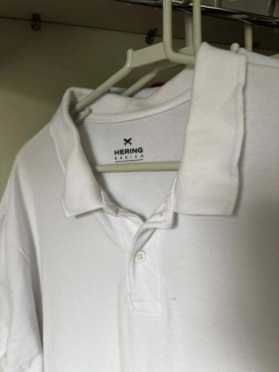 Camisa Polo Hering Branco - Foto 2