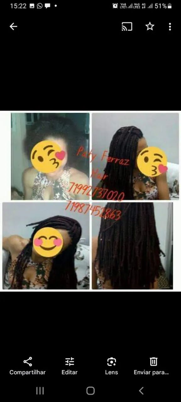 Colocação de mega-hair e tranças - Foto 4