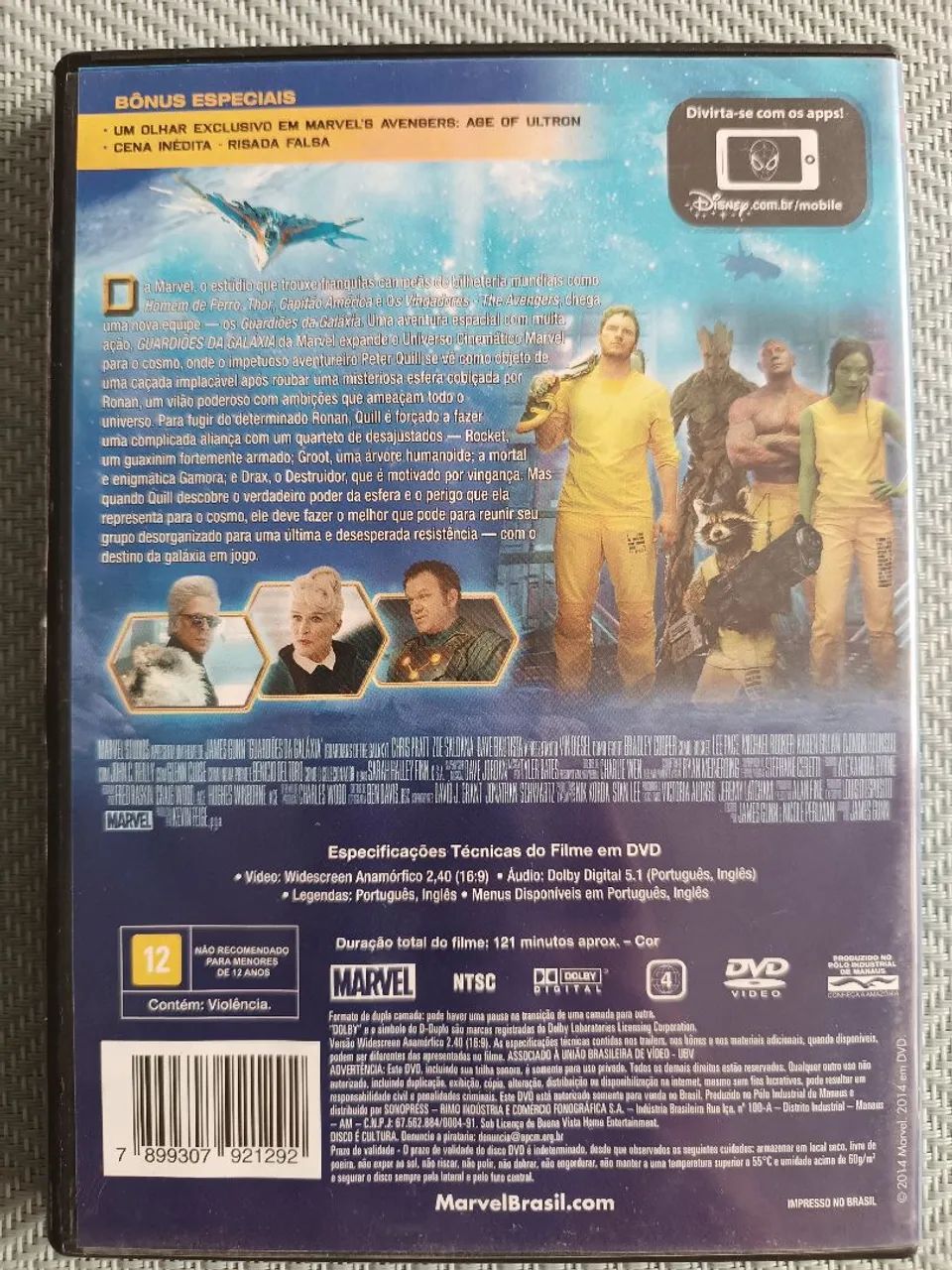 Combo 3 DVDs:  Guardiões da Galáxia, Guerra Civil e Homem-Aranha - Foto 4