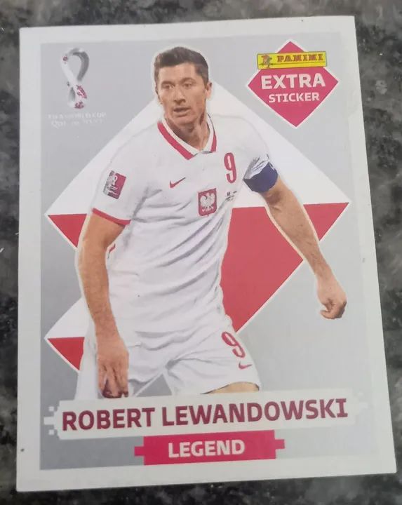 Figurinha do Robert Lewandowski - Panini Extra Sticker