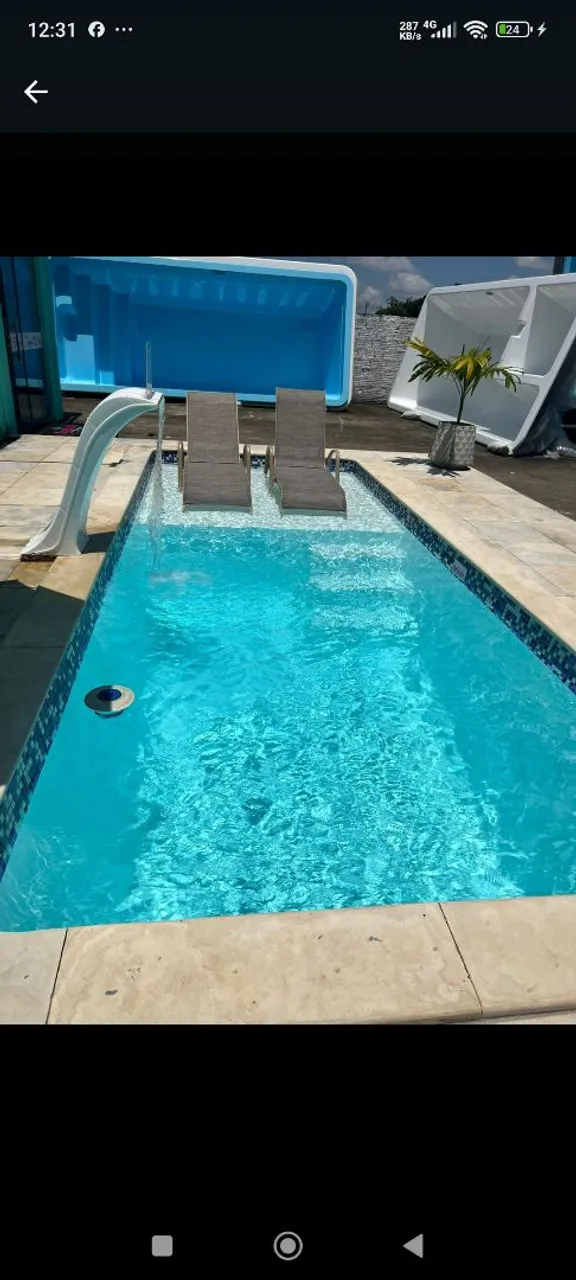 Piscina completa com todo máquinario e escavação por nossa conta.