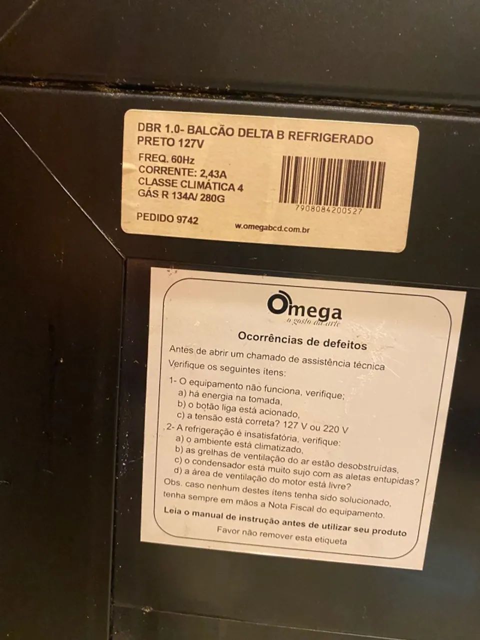 Balcão Refrigerado Ômega - Delta Preto 127v - DBR 1.0 - Foto 2