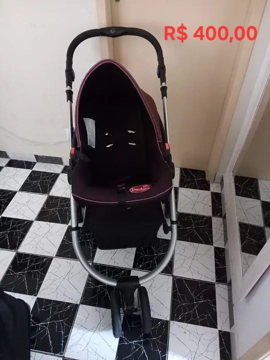 Carrinho de Bebê - Bem conservado- R$ 400,00 - Foto 3