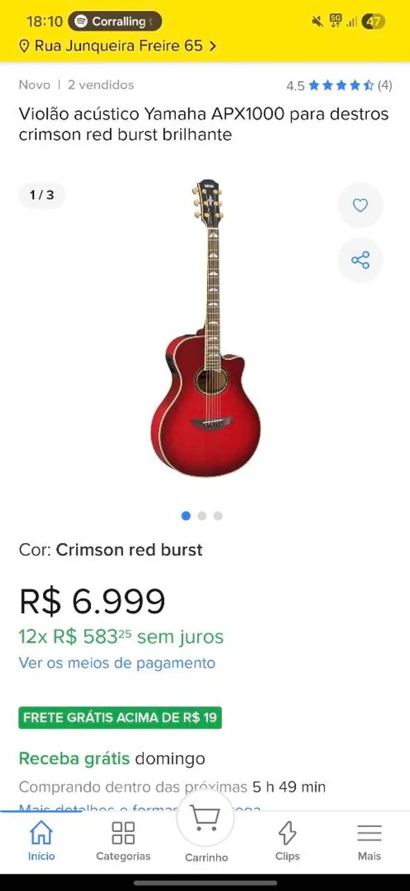 Violão Yamaha apx- 1000 - Foto 2