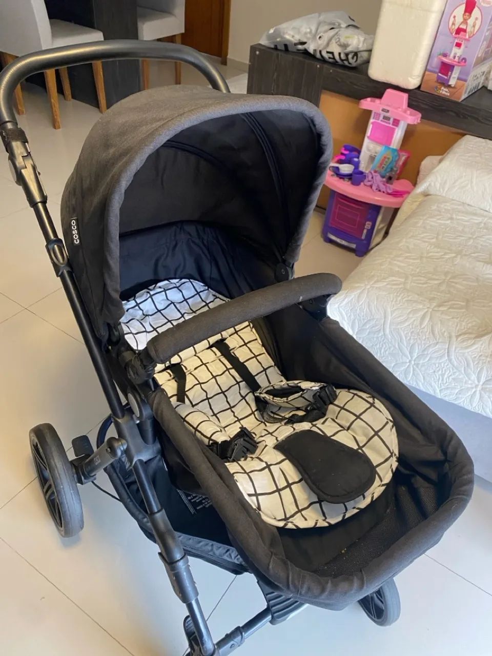 Carrinho de bebê Moisés marca Cosco - Foto 3