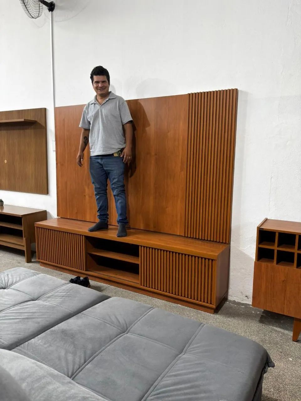 Rack com painel peça nova pronta entrega @dicasabh - Foto 4