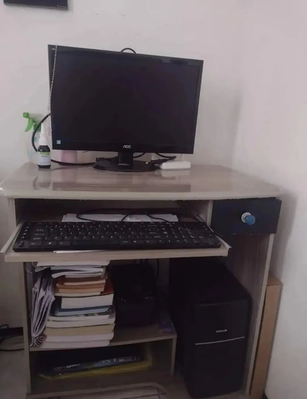 Computador completo (exceto caixa de som e mouse)