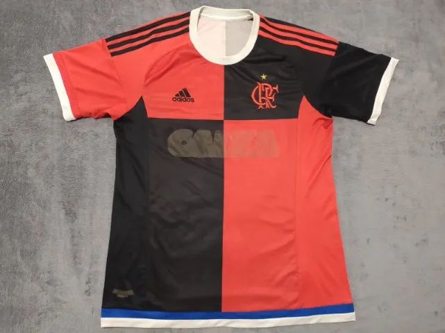 Camisa Oficial Flamengo Adidas 2015, #2, tamanho G (55x77cm