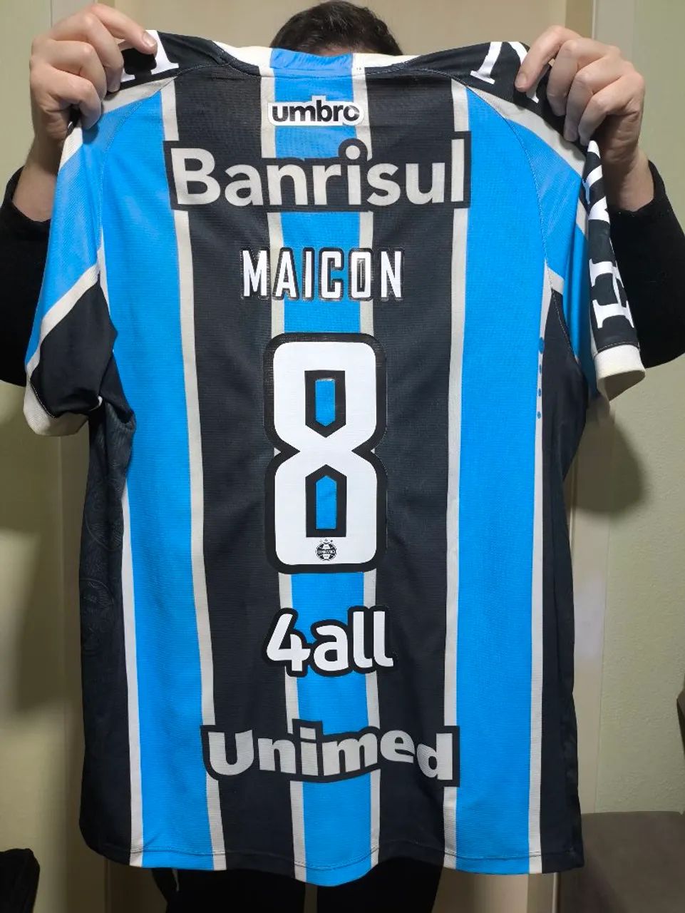 Camisa Grêmio 2016 de jogo Maicon #8 GG