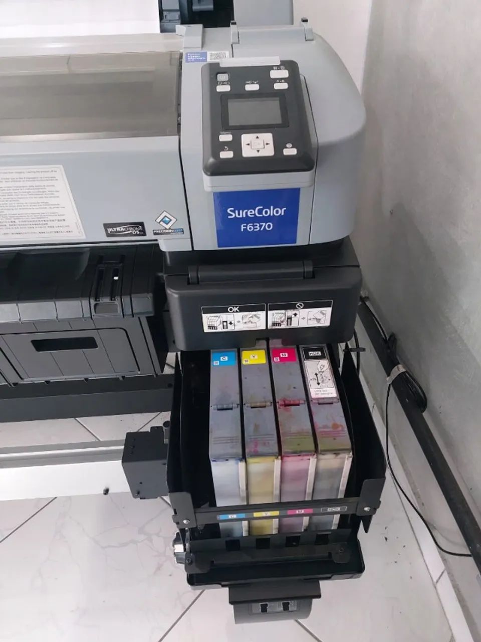 Impressora Epson F6370 Plotter Sublimação 110cm - Foto 5