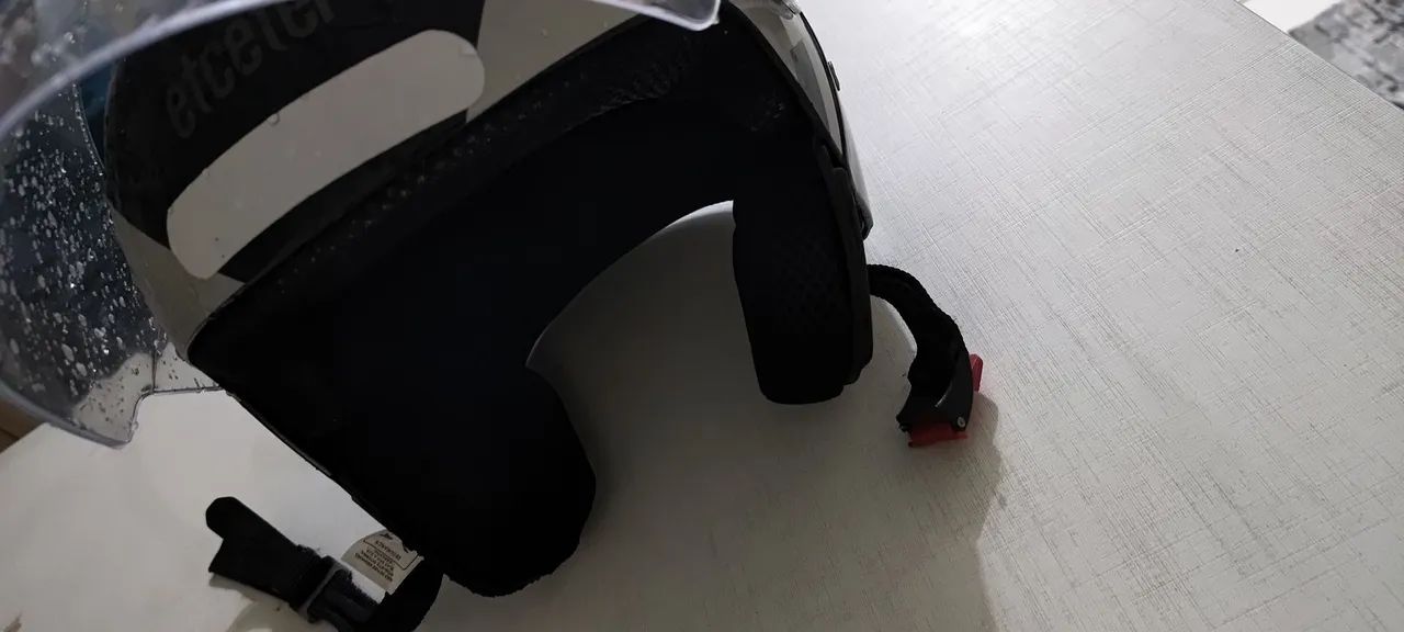 Capacete ETCETER preto e prata - Foto 2