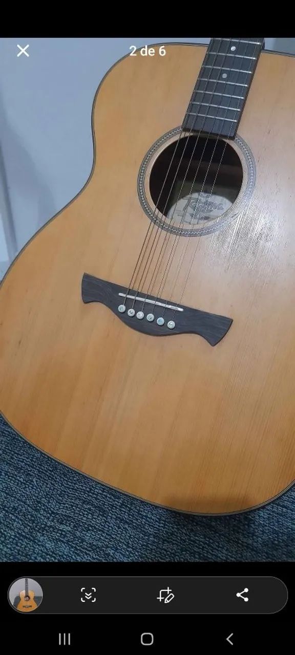 Violão Acústico Folk - Ótimo Estado - Foto 2