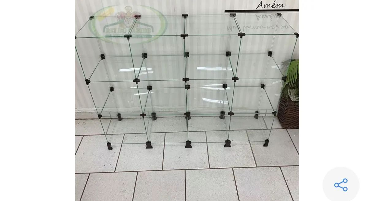 Estante de Vidro para Loja