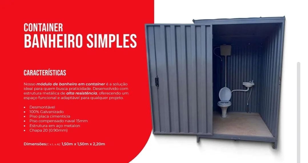 Banheiro em Container - Novo