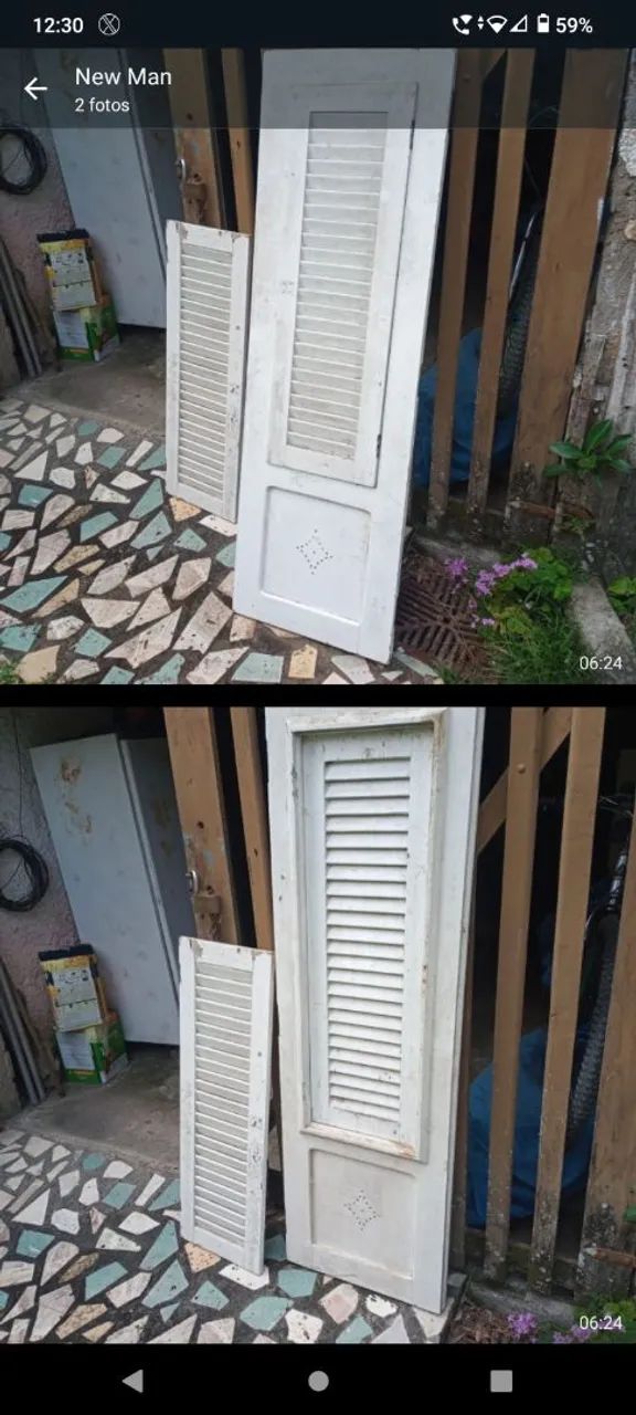 Janelas antigas de demolição 