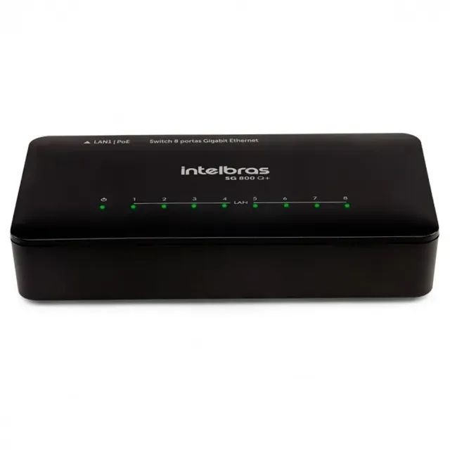Switch 8 Portas Intelbras SG 800 Q+ CKD 10/100/1000Mbps Cert.Anatel - WZetta - Foto 4