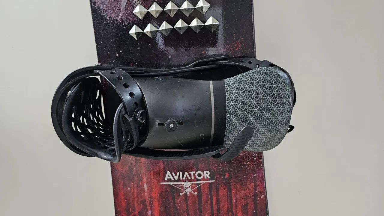 Prancha Snowboard Jones Aviator 160 com bindings - Foto 3