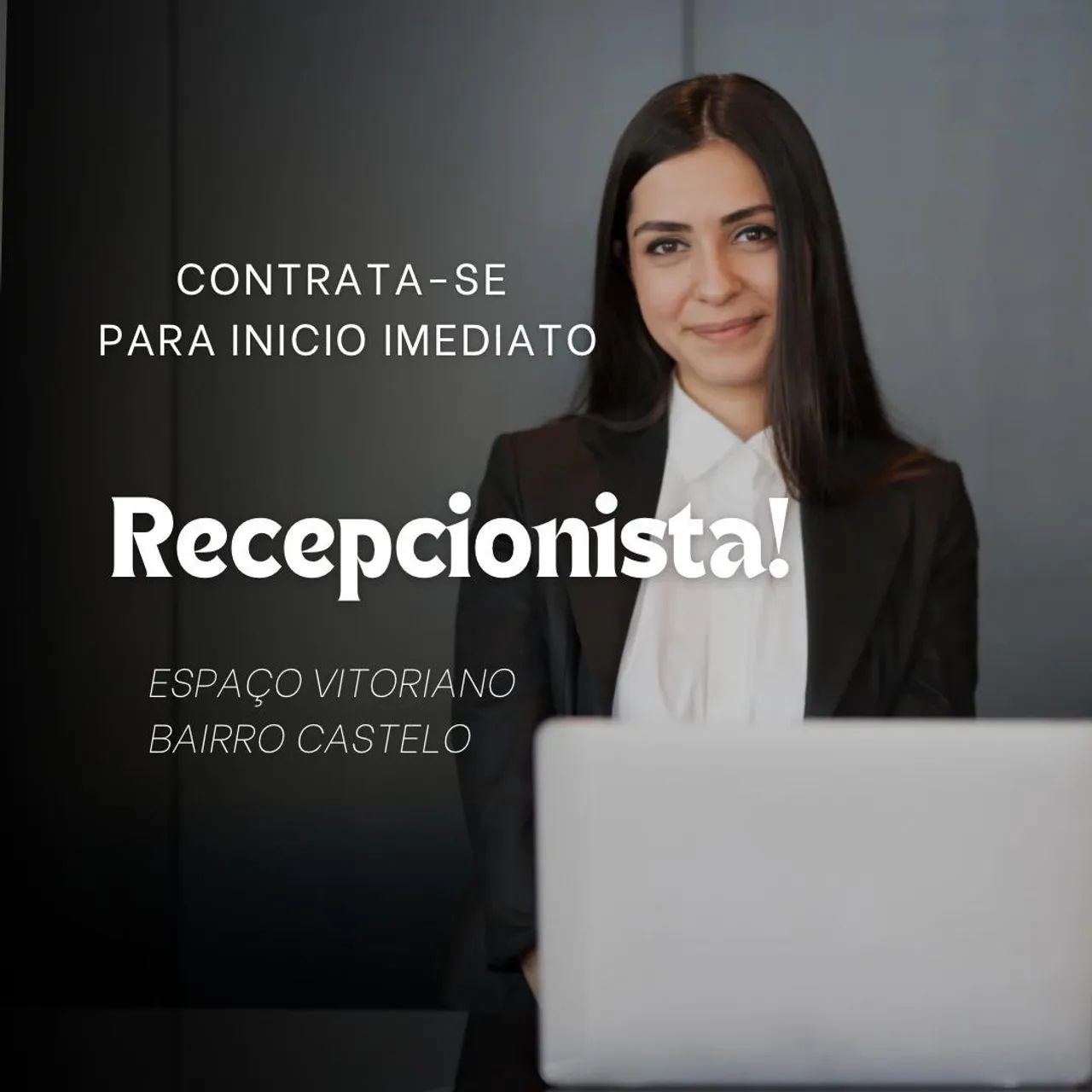 Vaga para recepção 