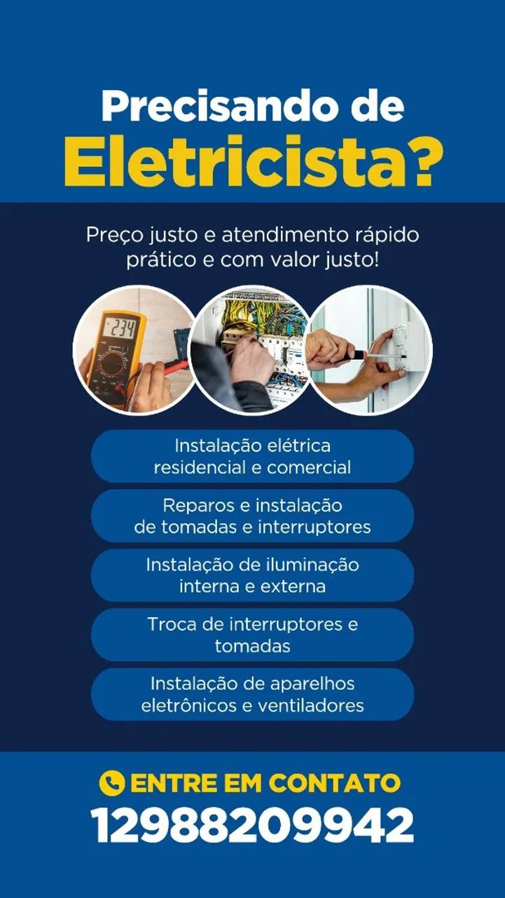 Eletricista com ótimos preços 
