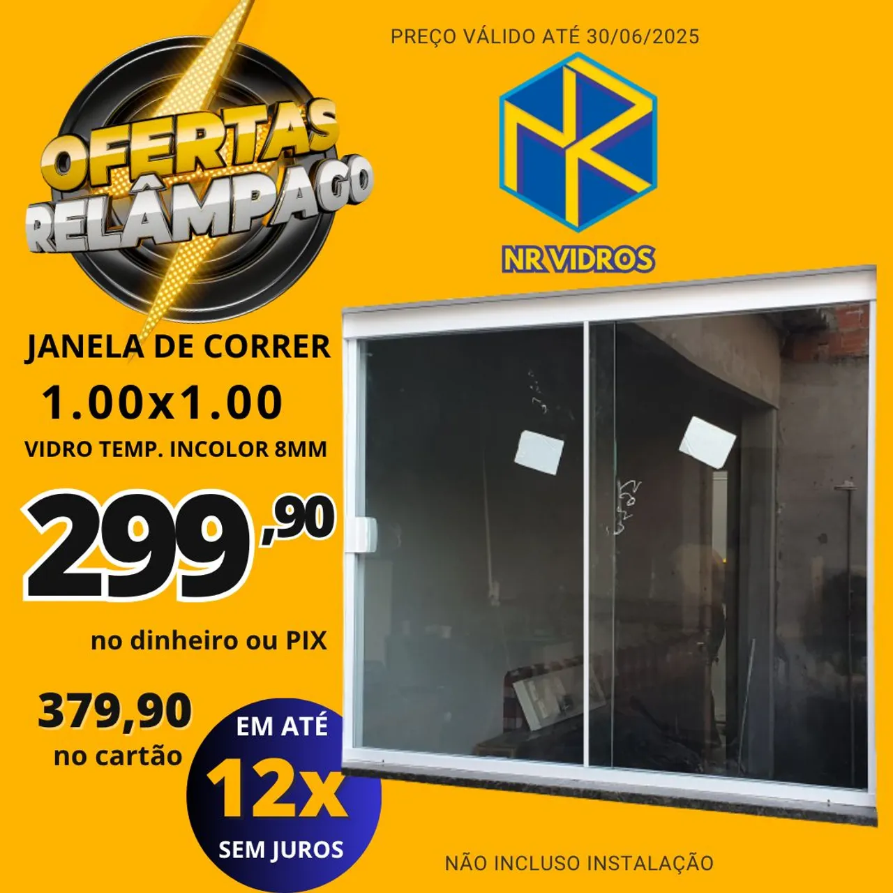 Janela 100x100 2 Folhas Pronta Entrega