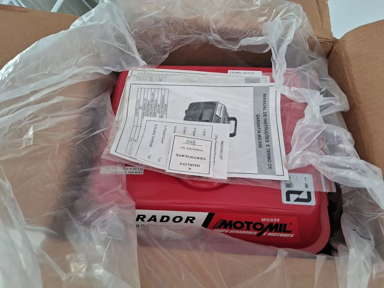Gerador Moto Mil 950 Gasolina - Refrigerado a Ar - Foto 6