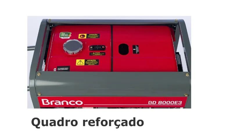 Gerador a Diesel BD8000E3 Trifásico 380 Branco - Foto 2