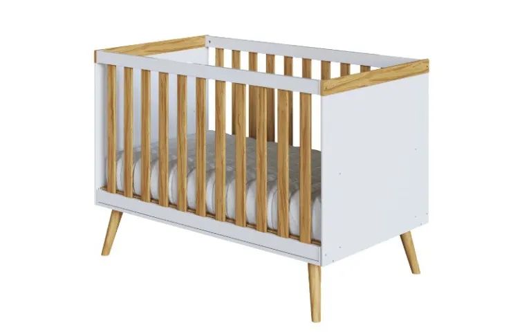 Berço Cama Americano Sky, 100% MDF - Peroba - Foto 2