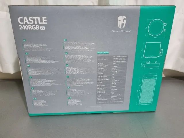 Water Cooler DeepCool Castle 240 V2 RGB 240mm Preto - Foto 3