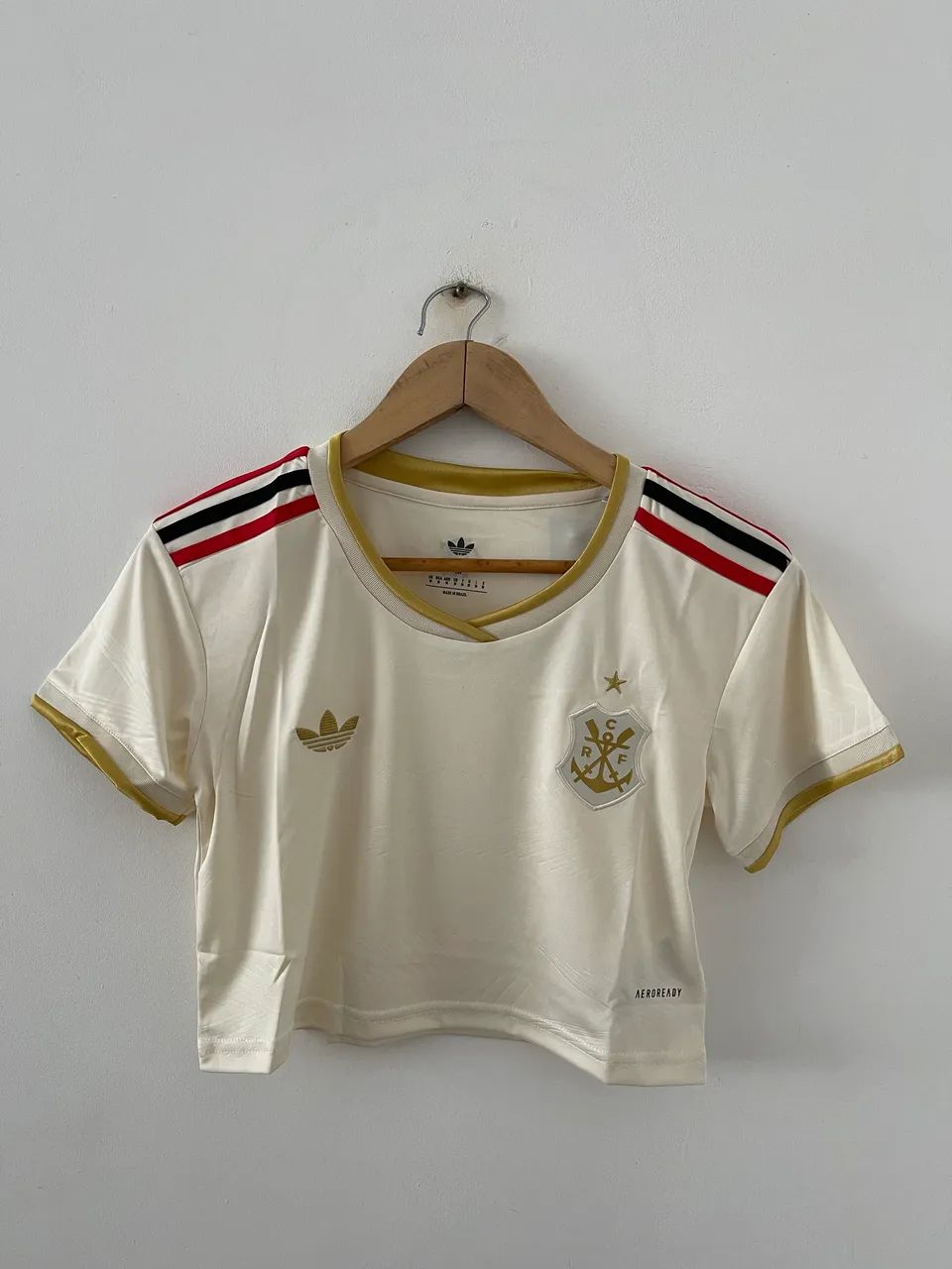 Cropped Flamengo bege 2025 - Foto 2