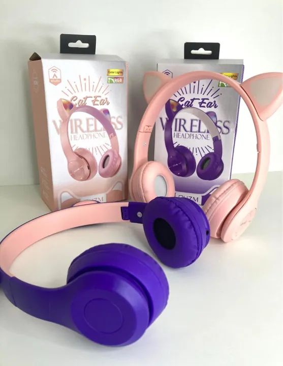 Fone de ouvido Headphone Cat Ear 