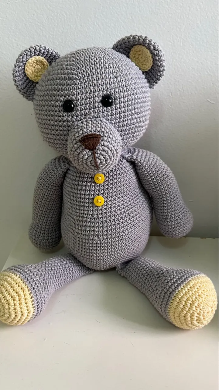 Casal de urso de crochê artesanal