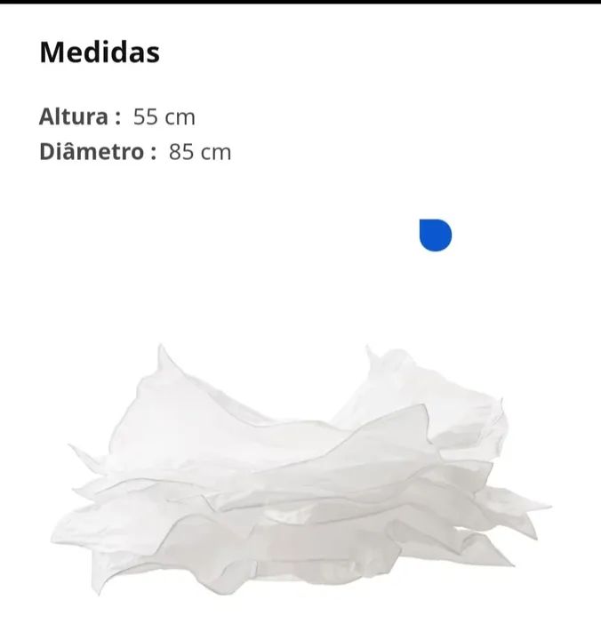 Lustre de papel para decoração IKEA - Foto 2