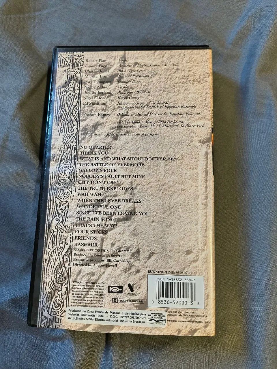 Fita VHS Jimmy Page & Robert Plant No Quarter Unledded - Foto 2