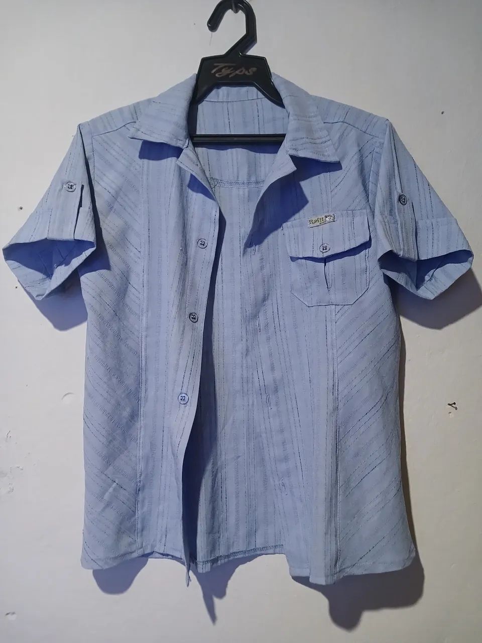 Camisa Azul Claro com Detalhes - Foto 5