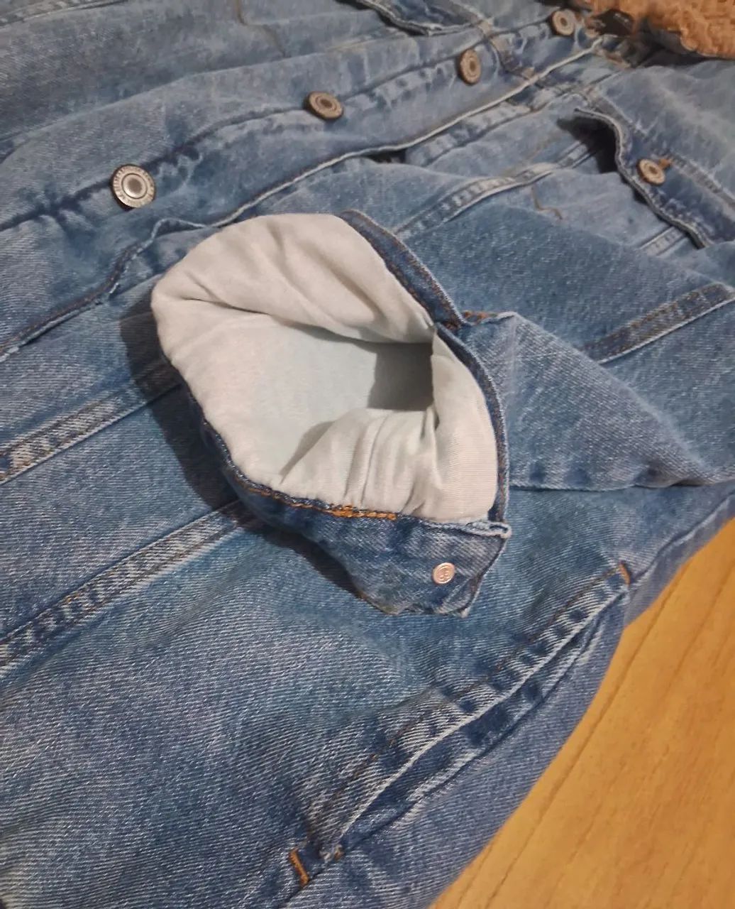 Jaqueta Jeans forrada Renner azul - Foto 3