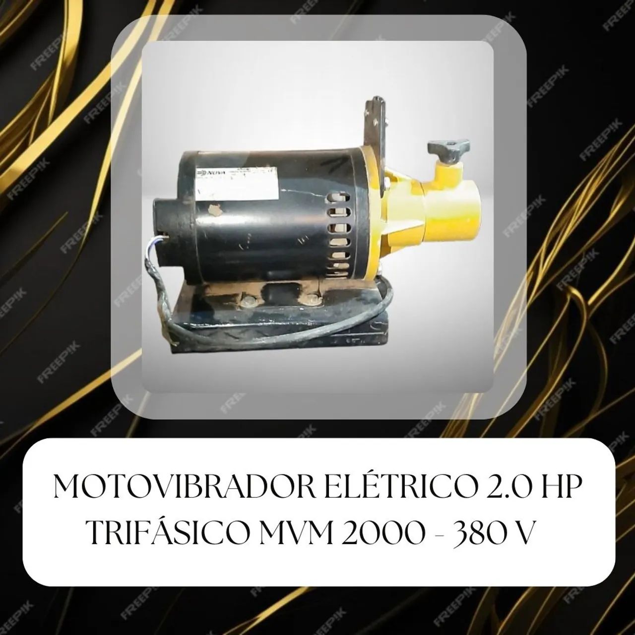 Motovibrador Elétrico 2.0 HP Trifásico MVM 2000 - 380 V