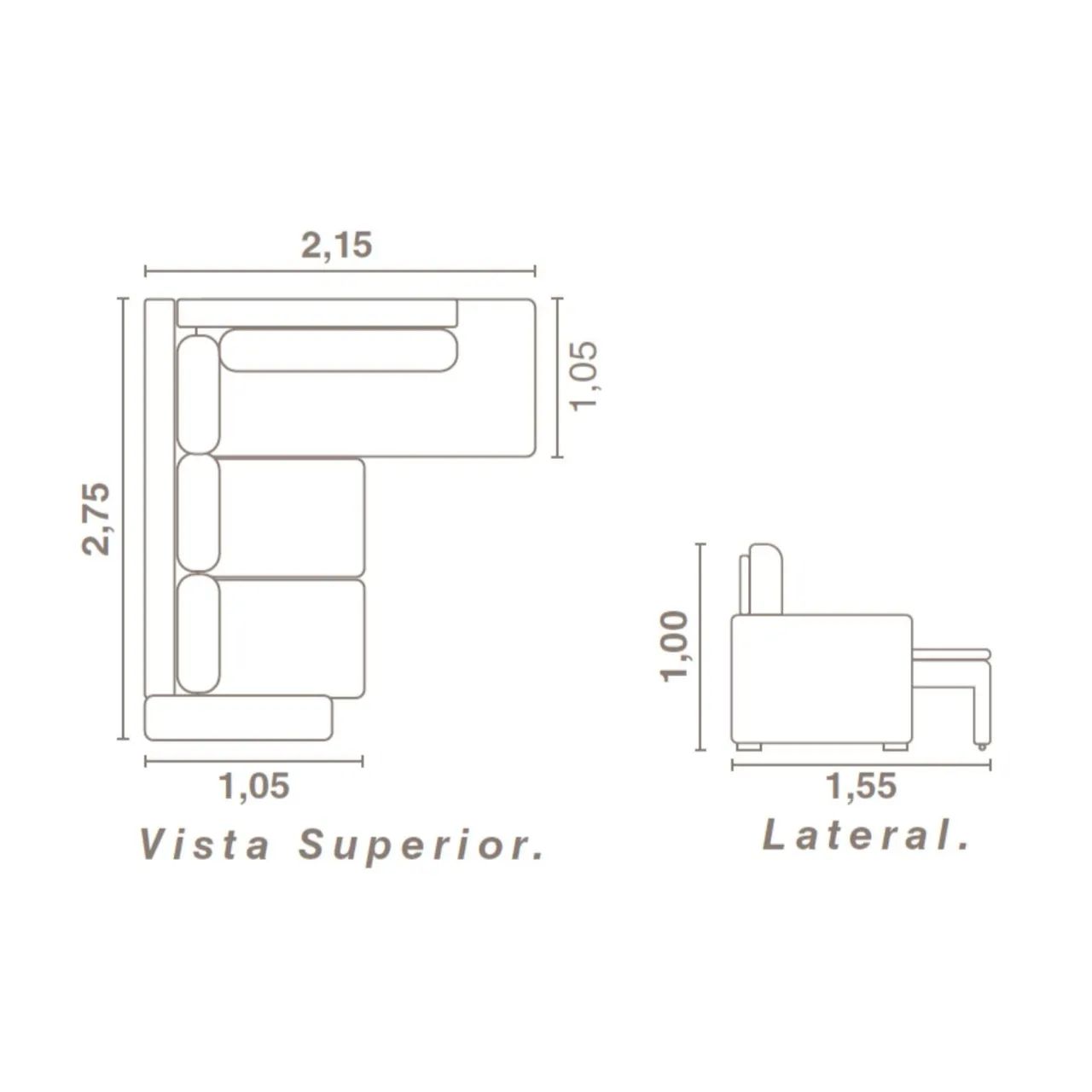 SOFÁ DE CANTO RETRÁTIL RECLINÁVEL COM MOLAS ENSACADAS - Foto 3