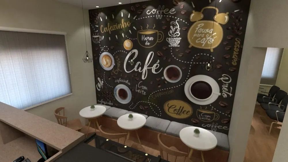 Cafeteria mobiliada em clinica