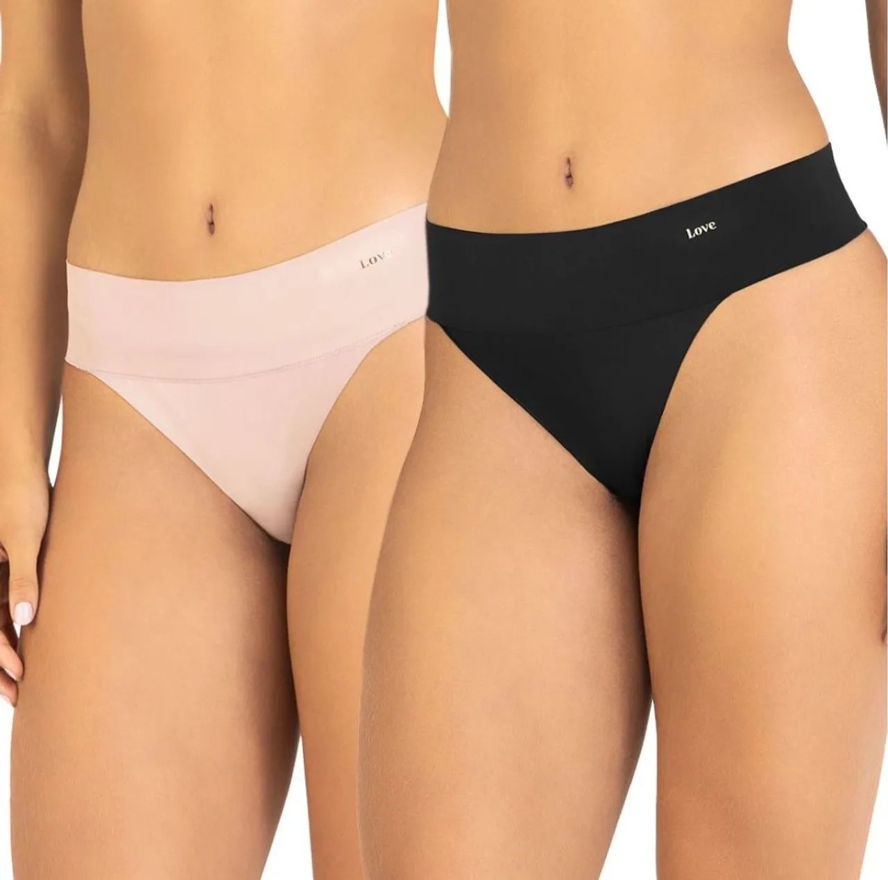 Kit 2 calcinhas tanga P love secret