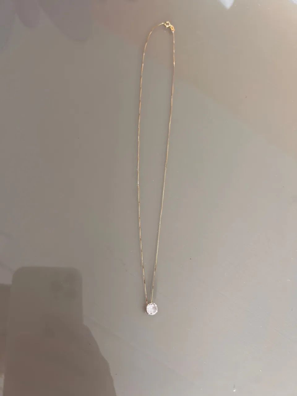 Colar Ouro 18k ponto de luz - Foto 2