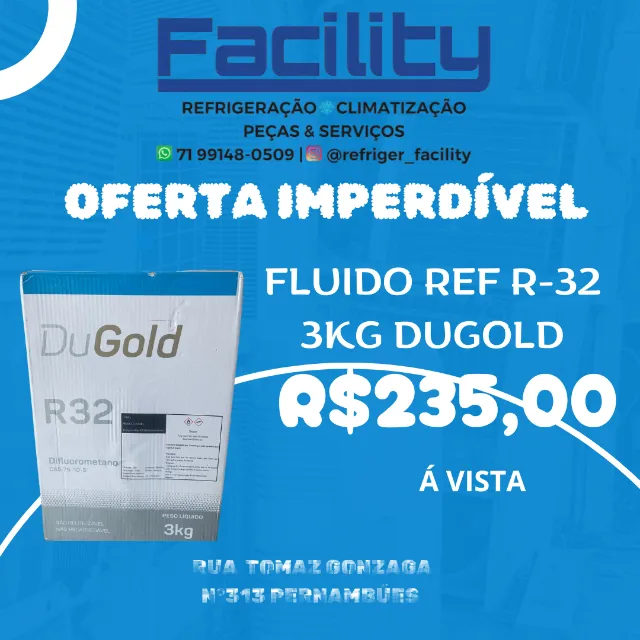 Gás R32 3kg