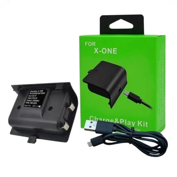 Kit Bateria Carregador Xbaox One Cabo Recarregável Para Controle - Foto 2