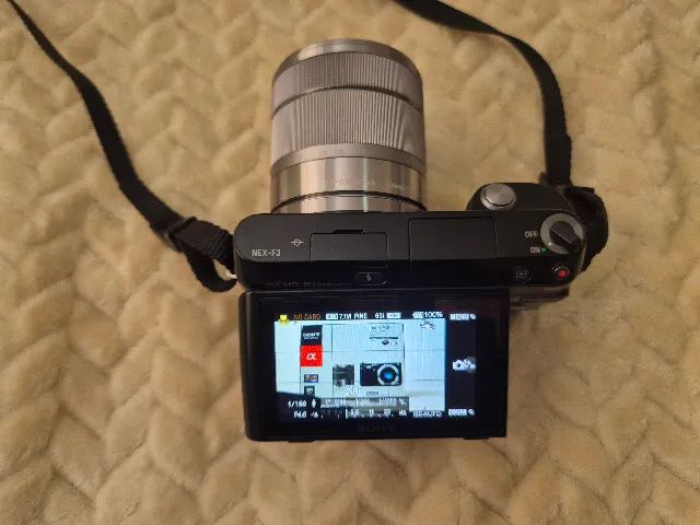 Sony NEX F3 Mirrorless + Lentes 18-55 e 55-210mm + Acessórios e Bolsas - Foto 2