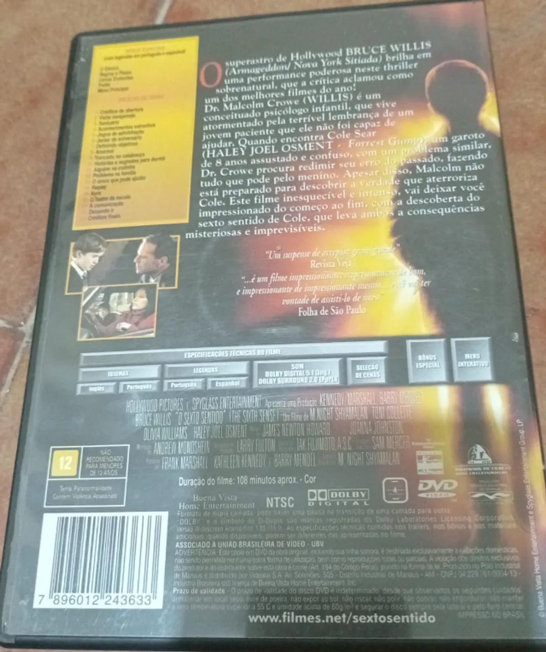DVD Sexto Sentido (Bruce Willis)  - Foto 3