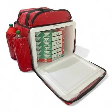 Bag Mochila Vermelha 45 Litros Com Isopor  - Foto 2