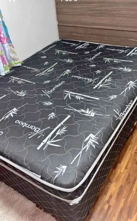 Cama Box Casal com Colchão Bamboo