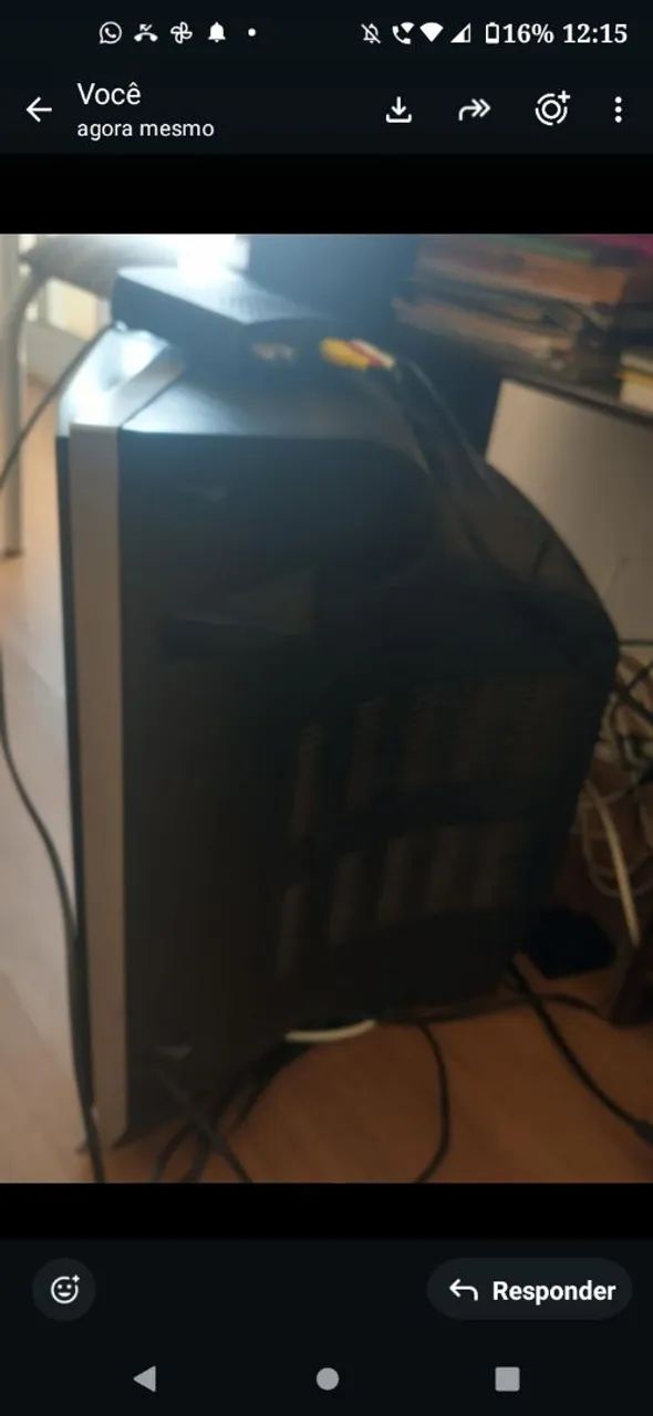 Televisão antiga com conversor - Foto 2
