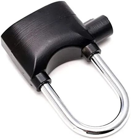 Cadeado com Alarme Sirene Grande Anti furto 110db Som Alto Segurança *ENTREGA GRÁTIS* - Foto 4